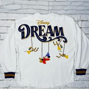 Disney Dream Cruise Line Spirit Jersey Shirt Mickey Fantasia Rare Sz Large NEW